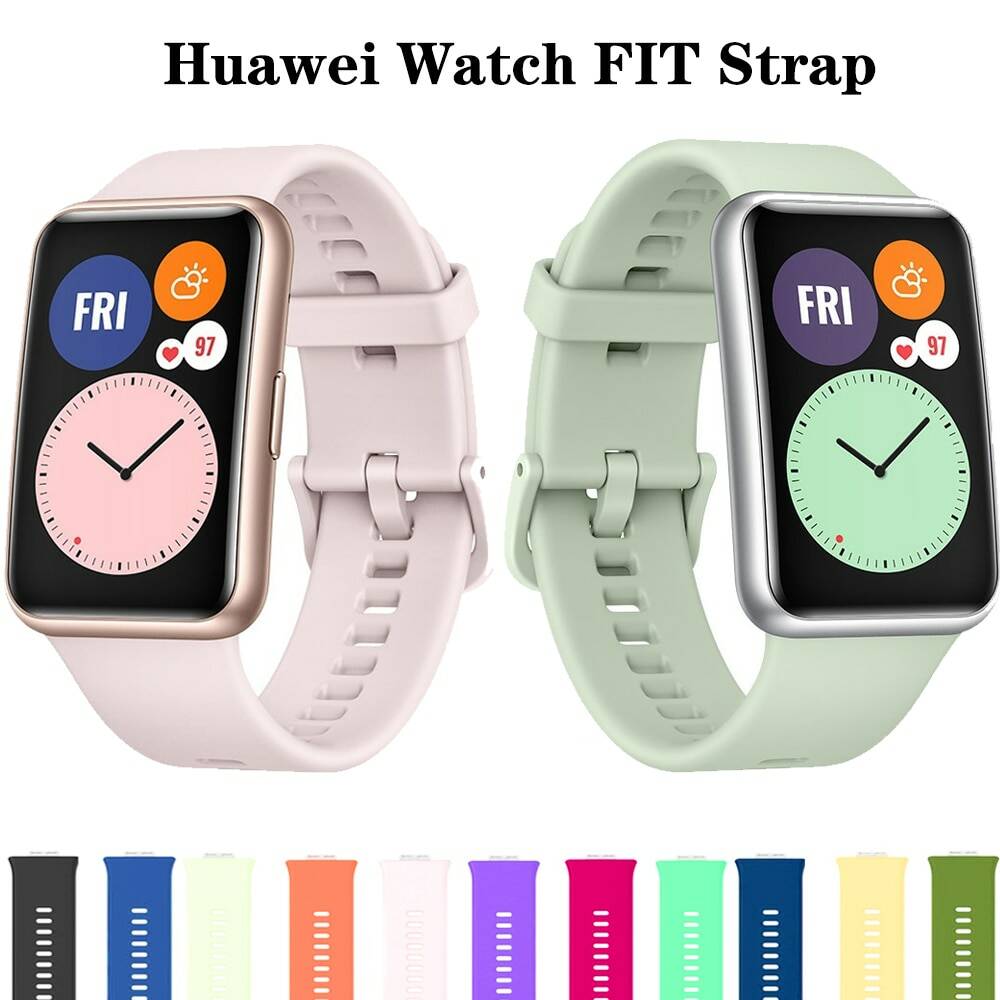 Ремешок силиконовый для Huawei Watch FIT, сменный Браслет для смарт-часов, подходит для часов huawei watch 2021, аксессуары