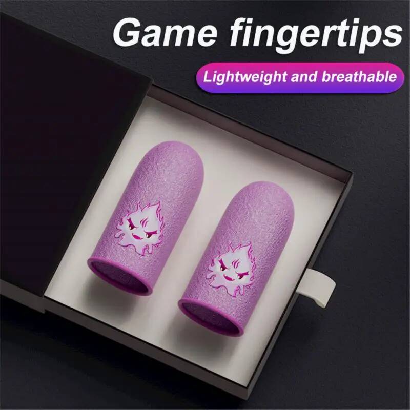 Перчатки для мобильных игр PUBG, дышащие игровые контроллеры с сенсорным экраном, светящиеся перчатки для больших пальцев, 1 пара