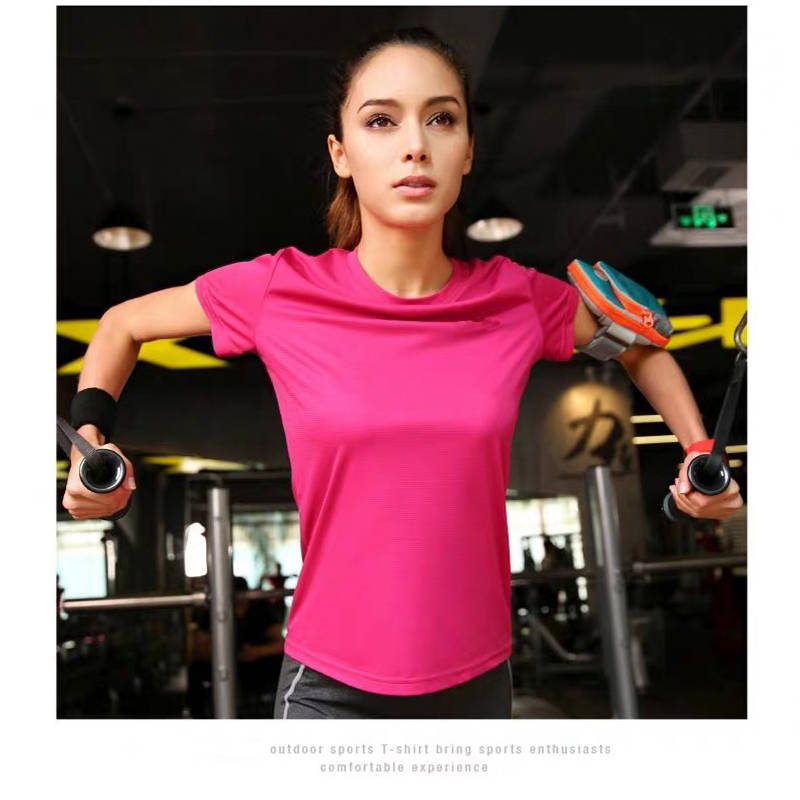 11 видов цветов, женская футболка с коротким рукавом, модная спортивная одежда для бега, быстро сохнет, впитывает пот, верхняя одежда для занятий спортом на открытом воздухе