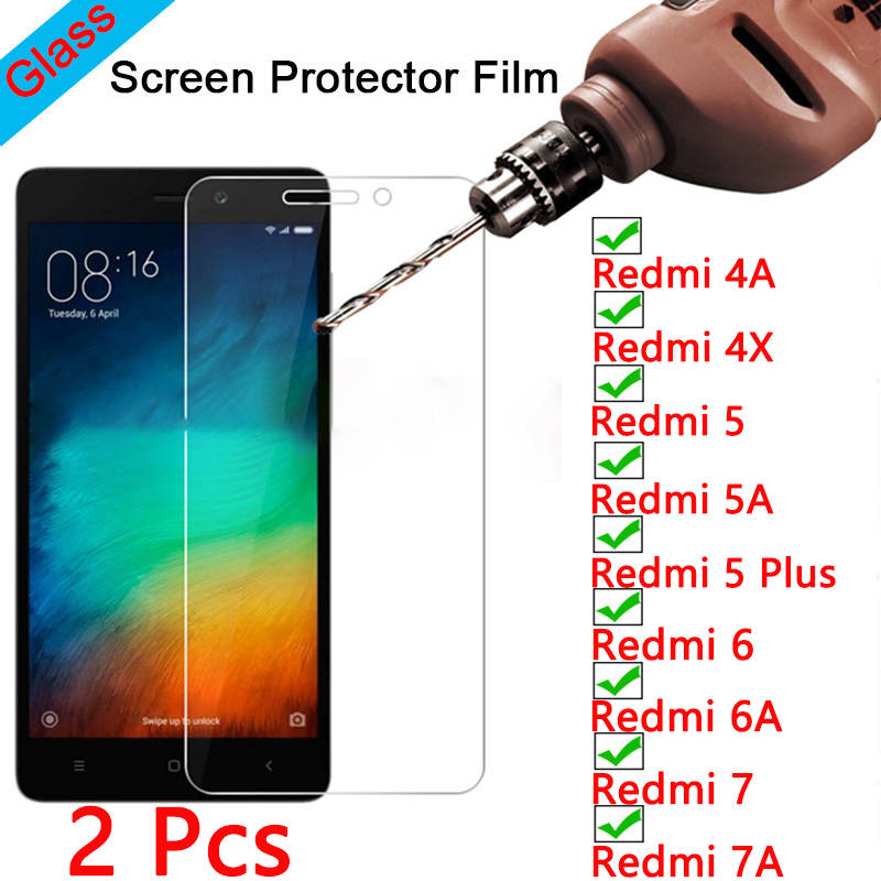 2 шт.! Закаленное защитное стекло для экрана Xiaomi Redmi 7 K20 6 Pro 5 Plus 9H HD закаленное стекло для Redmi 7A 6A 5A 4A 4X