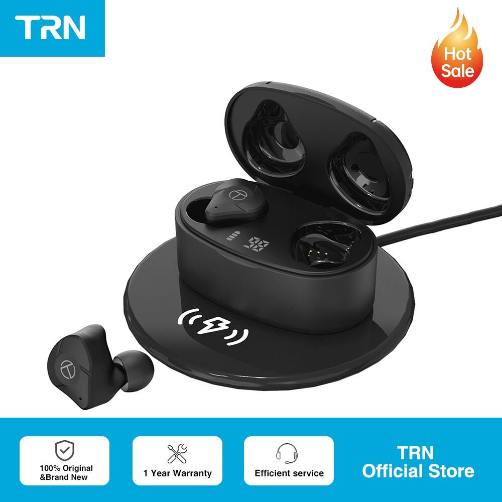 TRN T300 TWS 2BA+1DD 5.2 Fone Bluetooth-compatible Earphones True Double Headset In-Ear HIFI Wireless Charging T350 Headphones