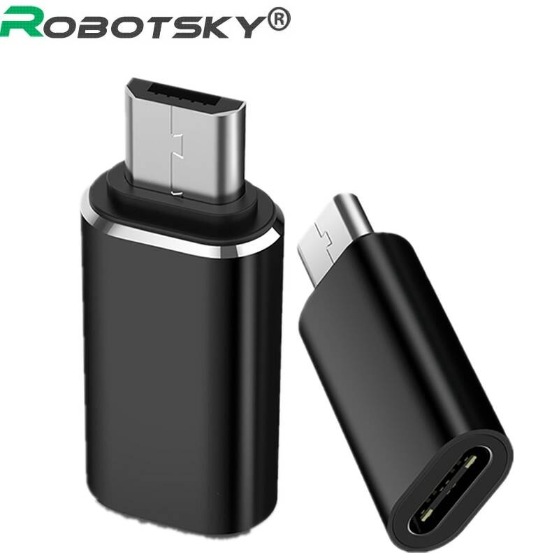 Переходник с USB Type C на Micro USB Android для смартфонов планшетов, Micro USB «папа» на «мама» типа C