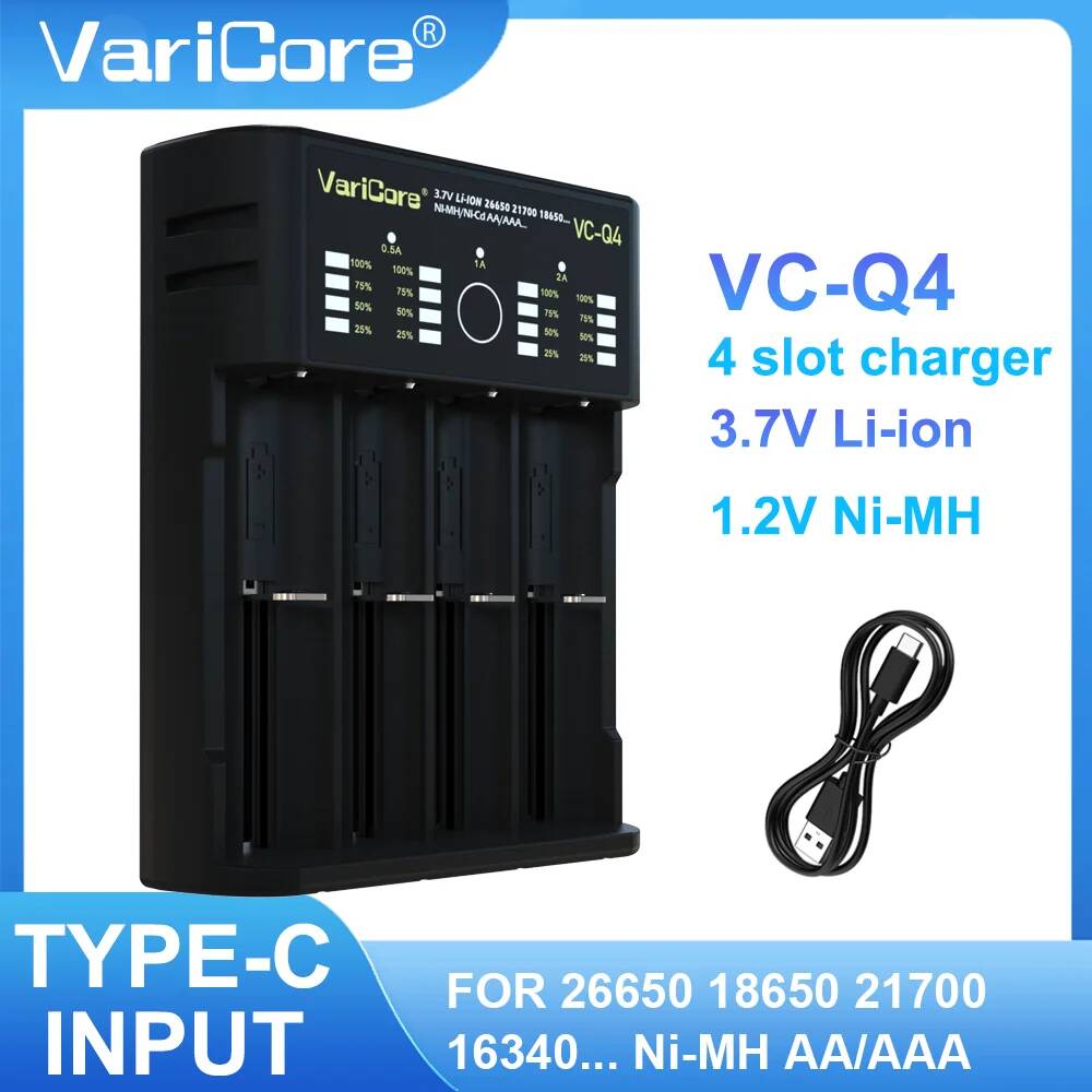 Зарядное устройство VariCore VC-Q4 VC-TC2 для литий-ионных аккумуляторов