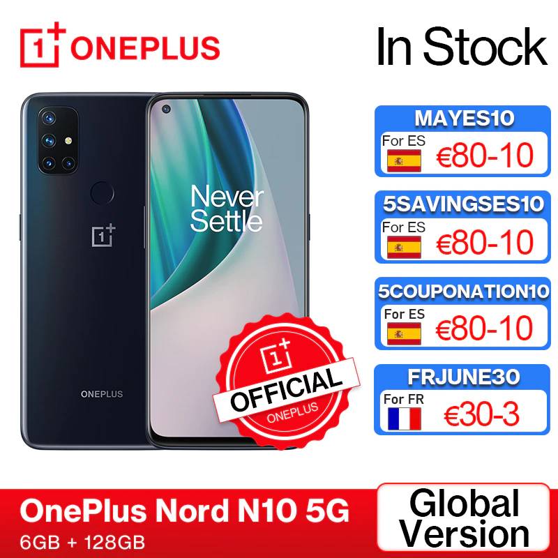 Чехол из ПВХ для OnePlus Nord N10 5G OnePlus официального магазина Carter's мировая премьера глобальная версия 6 ГБ 128 Snapdragon 690 смартфон 90 Гц Дисплей 64MP, код：
