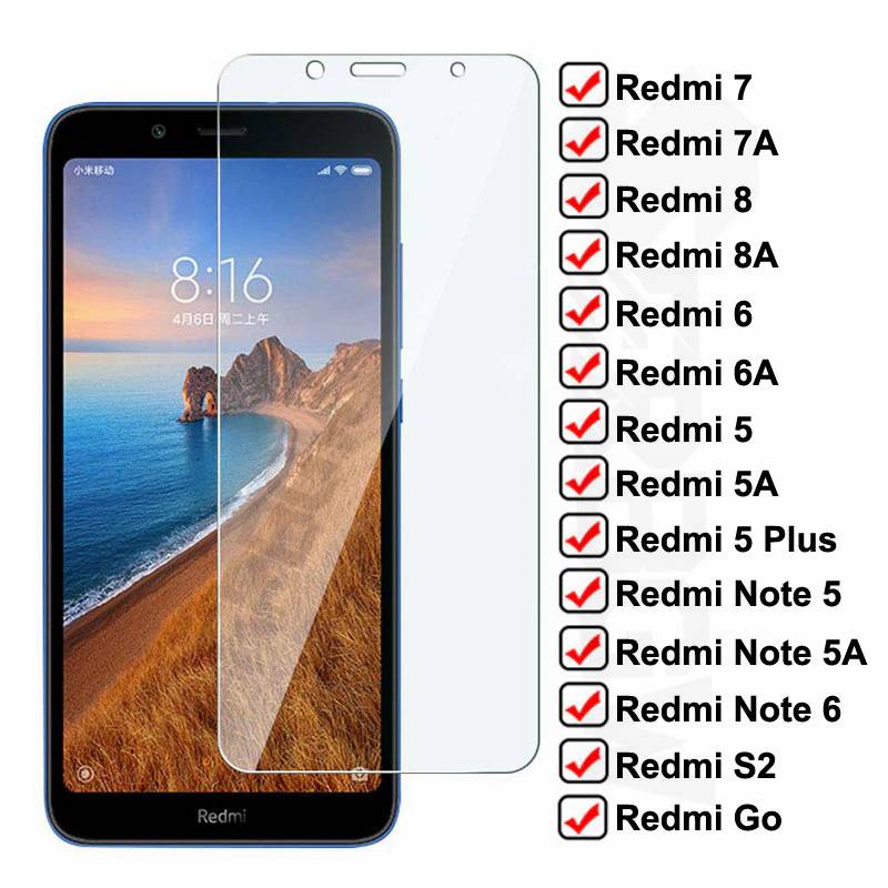 Противоударное закаленное стекло для Xiaomi Redmi 7A 7 8 8A 6 6A S2 Go защита экрана на Redmi 5 Plus Note 5 5A 6 Pro защитное стекло