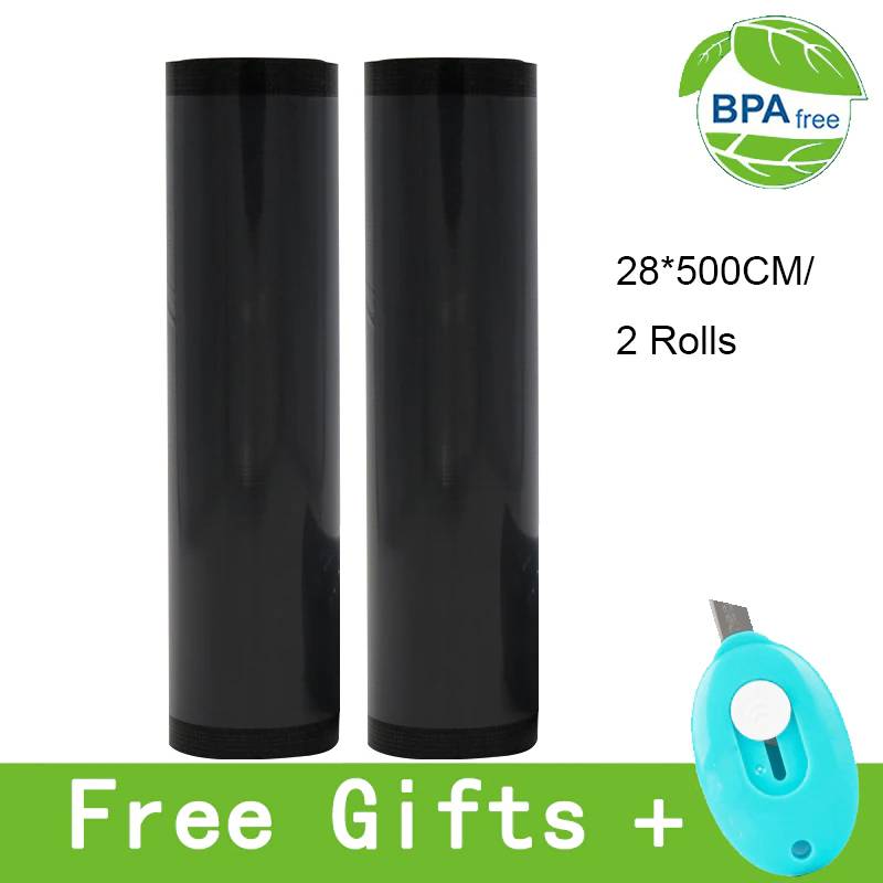 Черный Вакуумный пищевой мешок для упаковки зерна нейлоновый материал светильник-стойкий, сохраняющий свежесть коммерческих пластик односторонний гранулированный сумка