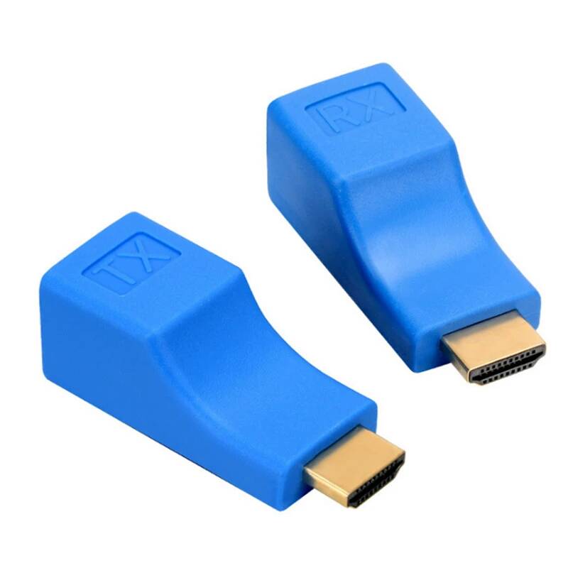 1 пара RJ45 4K HDMI-совместимый удлинитель до 30 м по категории 5e Cat6 сеть Ethernet LAN для HDMI HDPC DVD PS3 STB