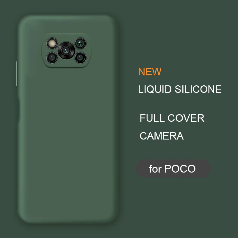 Новый жидкий силиконовый чехол для телефона Xiaomi Poco X3 Nfc M2 F2 Pro X2 global Original, мягкие Защитные чехлы для задней панели