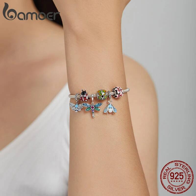 Подвеска BAMOER Серебряная Стрекоза 925