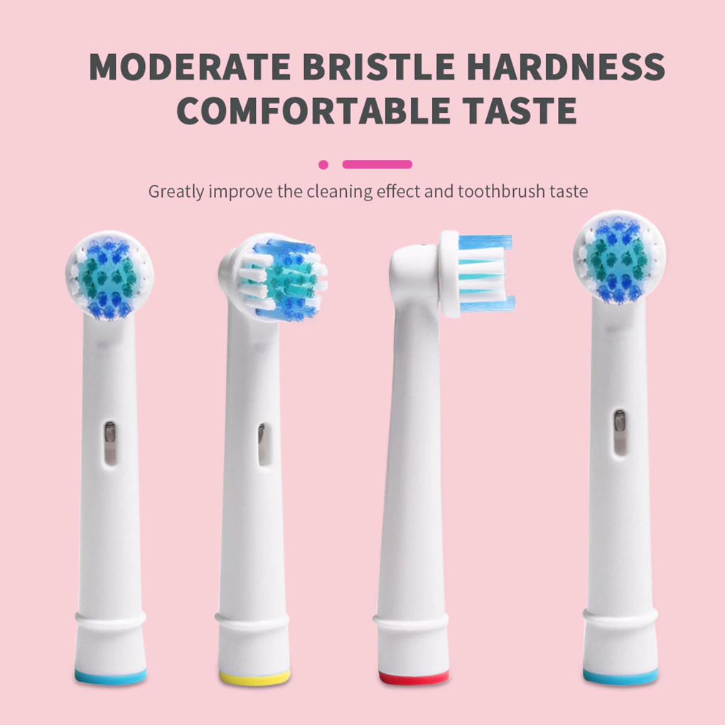 4 сменные насадки для электрической зубной щетки Oral-B, подходит для моделей Advance Power/Pro Health/Triumph/3D Excel/Vitality Precision Clean