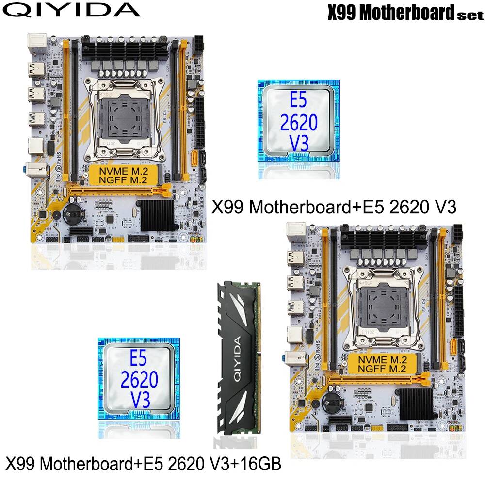 Комплект материнской платы Qiyida X99
