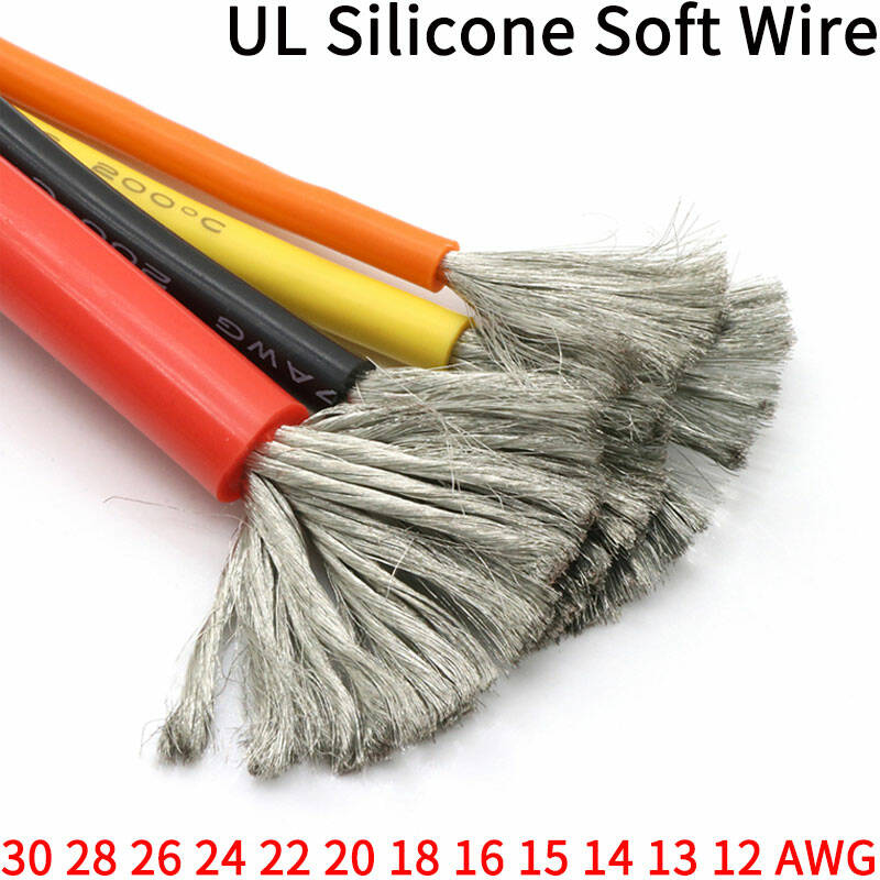 1 м/5 м термостойкий кабель 30 28 26 24 22 20 18 16 15 14 13 12 10 AWG стандартный провод высокотемпературная Гибкая медь