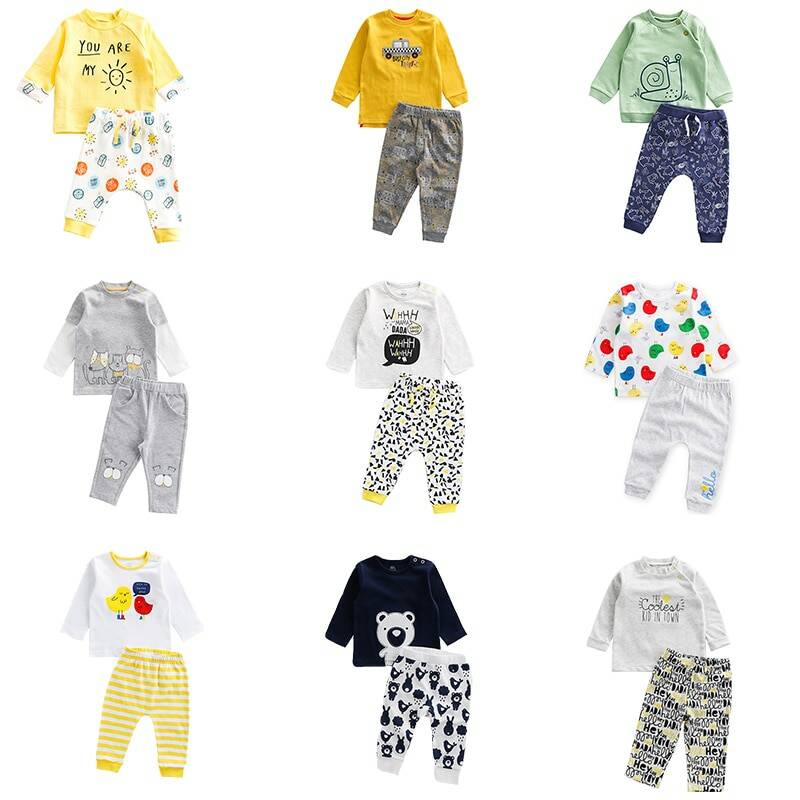 2021 комплект одежды для новорожденных мальчиков и девочек, осенне-зимняя футболка с длинными рукавами + штаны, костюм для малышей