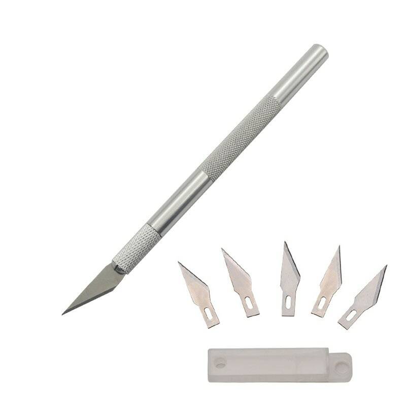 Набор инструментов для гравировки, металлический нож для скальпеля, Нескользящие лезвия, резьба по бумаге, резьба по мобильный телефон