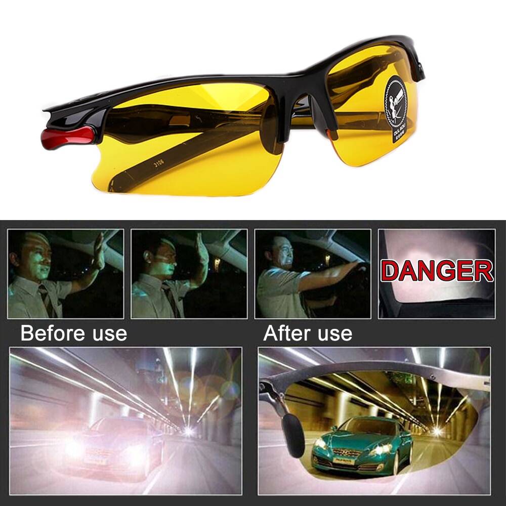 Очки дневного и ночного видения для водителя, антибликовые очки для водителя с ночным видением, очки для водителя с улучшенным светом для ночного вождения