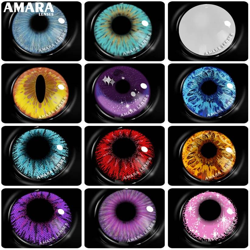 AMARA LENSES одноразовые цветные контактные линзы Sharingan 14,5 мм