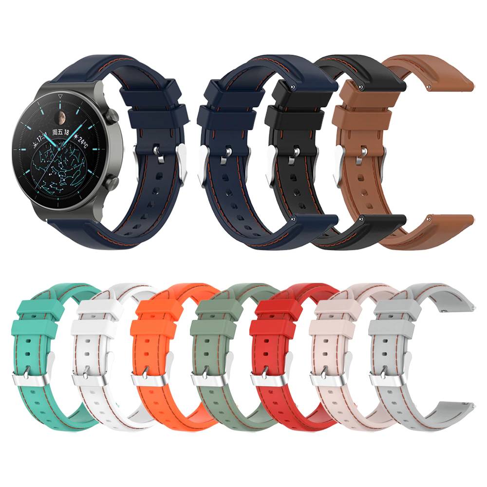 Силиконовый ремешок для HUAWEI WATCH GT 2 Pro GT2, сменный Браслет для наручных часов Honor GS Pro/Watch ES, аксессуары