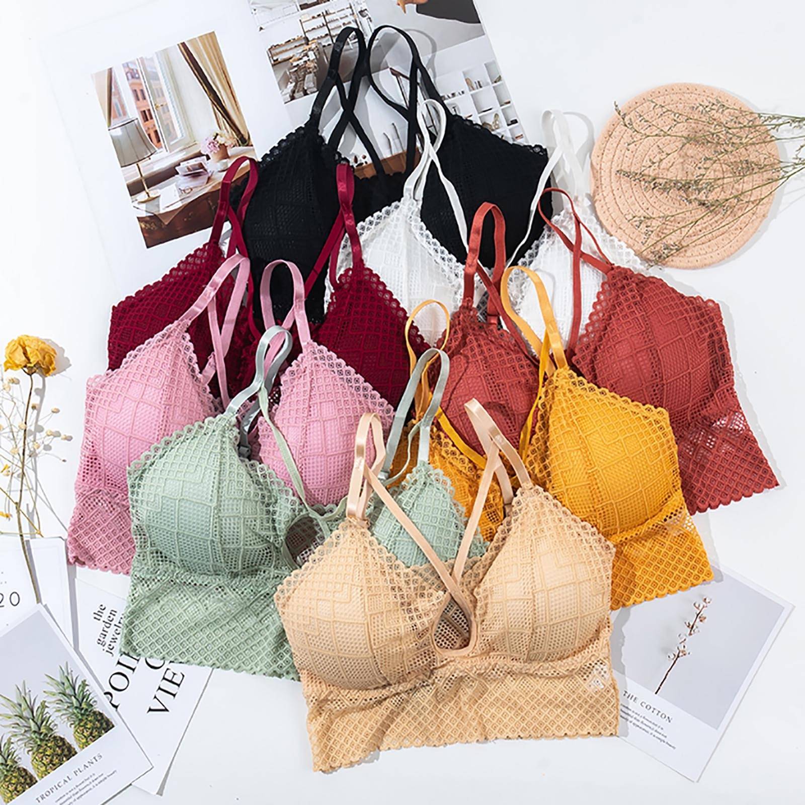 Сексуальный бюстгальтер, укороченный топ, бюстье, топ, женские майки, сексуальный кружевной топ с запахом на груди, красивый бюстгальтер на спине, базовое нижнее белье