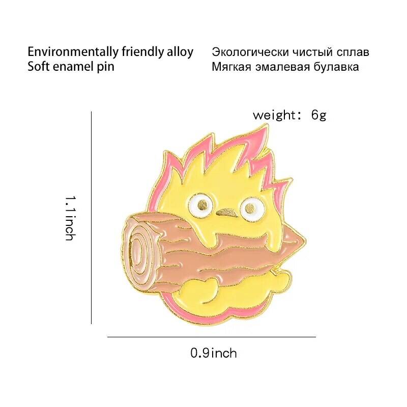 Эмалированная брошь в виде аниме персонажа