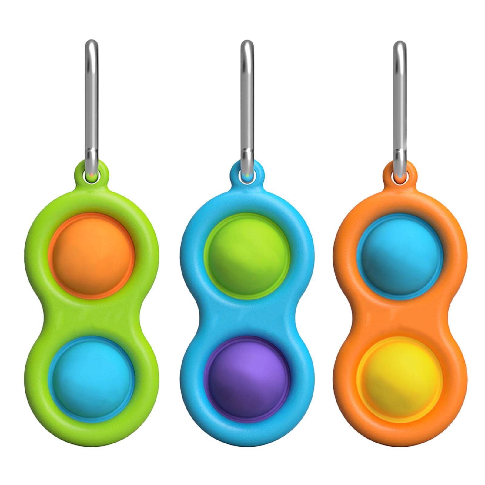 Цветная игрушка-брелок для детей и взрослых, приспособление для снятия давления, доска с контроллером, развивающая игрушка 2021, игрушки с простыми углублениями