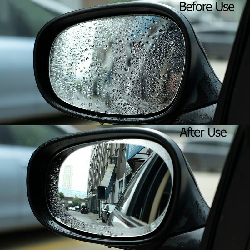 Автомобильная непромокаемая прозрачная пленка для зеркала заднего вида, 2 шт., защитная противотуманная водонепроницаемая пленка, автомобильные наклейки, аксессуары, 100x145 мм