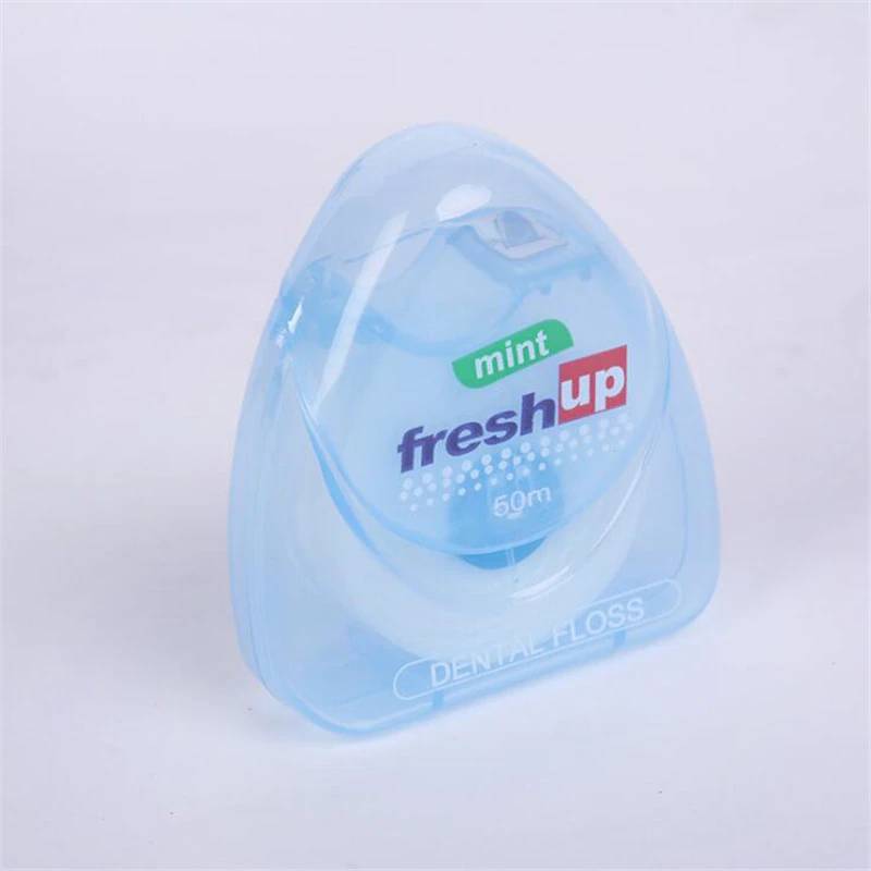 50 м микро воск ароматизатор перечной мяты зубная нить для чистки межзубных пространств, потрясающая палка для размещения между прутьями зуб Палочки s нить Палочки гигиена полости рта провода