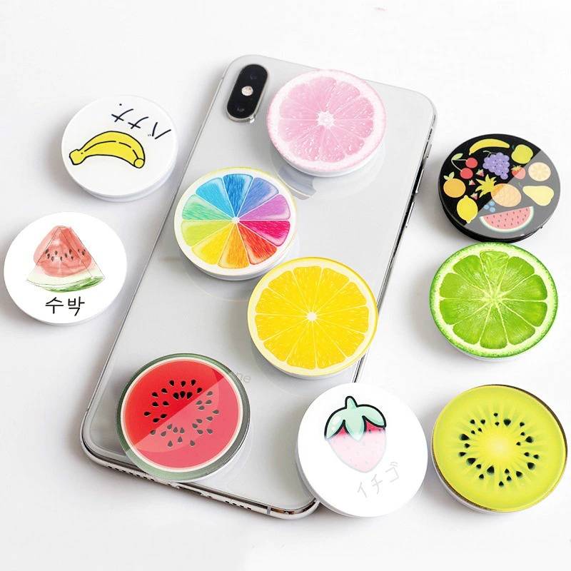 Подушка безопасности для Мобильный телефон кронштейн телескопическая стильная футболка с изображением персонажей видеоигр фрукты мобильный телефон кронштейн Настольный акриловые гладкие