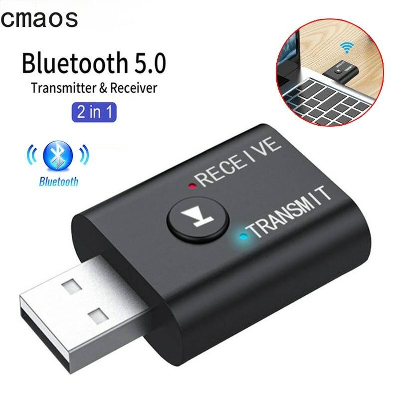 Беспроводной Bluetooth-адаптер 2 в 1, USB 5,0, передатчик Bluetooth для компьютера, телевизора, ноутбука, динамика, гарнитуры, Bluetooth-приемник