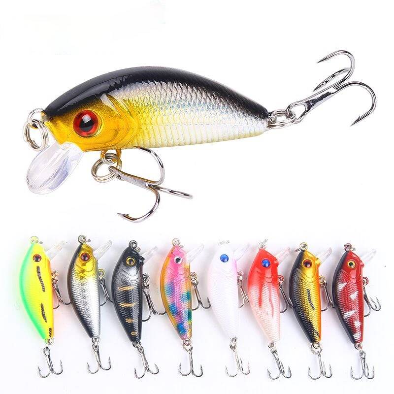 Minnow Lure Bait Bionic Bait 5cm/4.2g 8 Color ABS Freshwater Bait Hard Bait Fishing Accessories