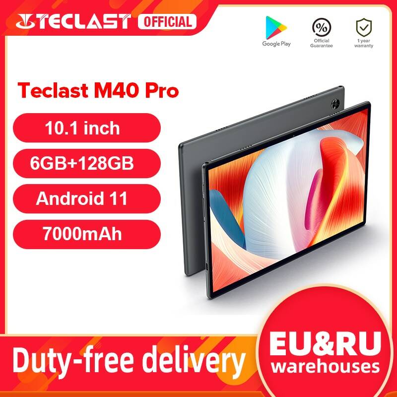 Teclast M40 Pro 10,1-дюймовый планшет с восьмиядерным процессором, ОЗУ 6 ГБ, ПЗУ 10,1 ГБ, Android 11