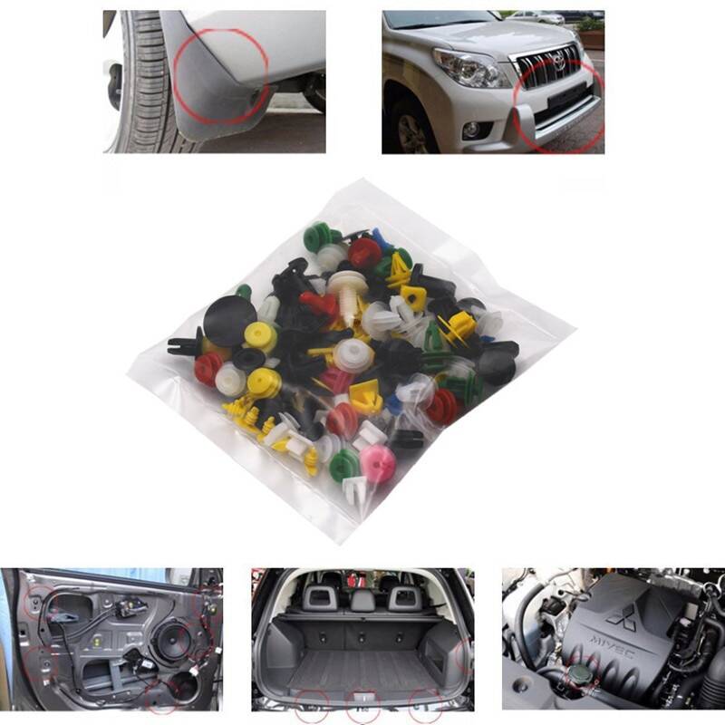 Зажимы для бампера автомобиля, универсальные, смешанные, 200 шт.