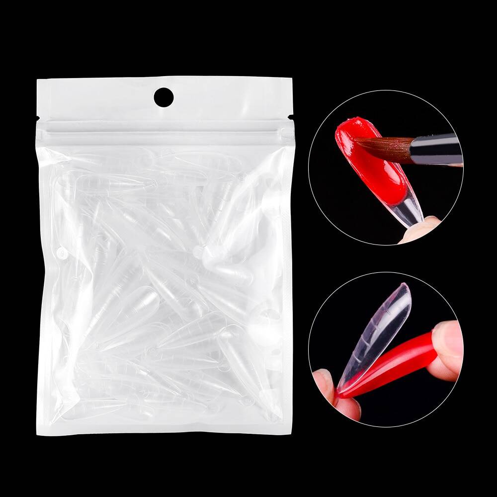 60 шт. искусственных накладных ногтей, накладные ногти для полимерных ногтей, УФ-Акриловые DIY верхние формы для быстрого украшения ногтей