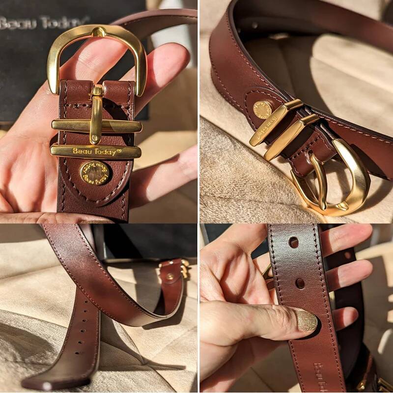 Ремни BeauToday из коровьей кожи