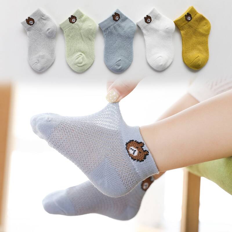 5 пар, Детские хлопковые носки, 5 пар