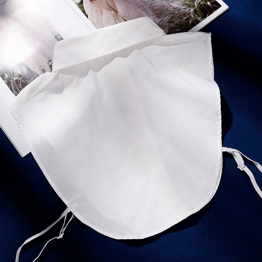 Женский хлопковый декоративный фальшивый воротник, блузка, съемный фальшивый воротник, топ с отворотом, женские аксессуары для одежды