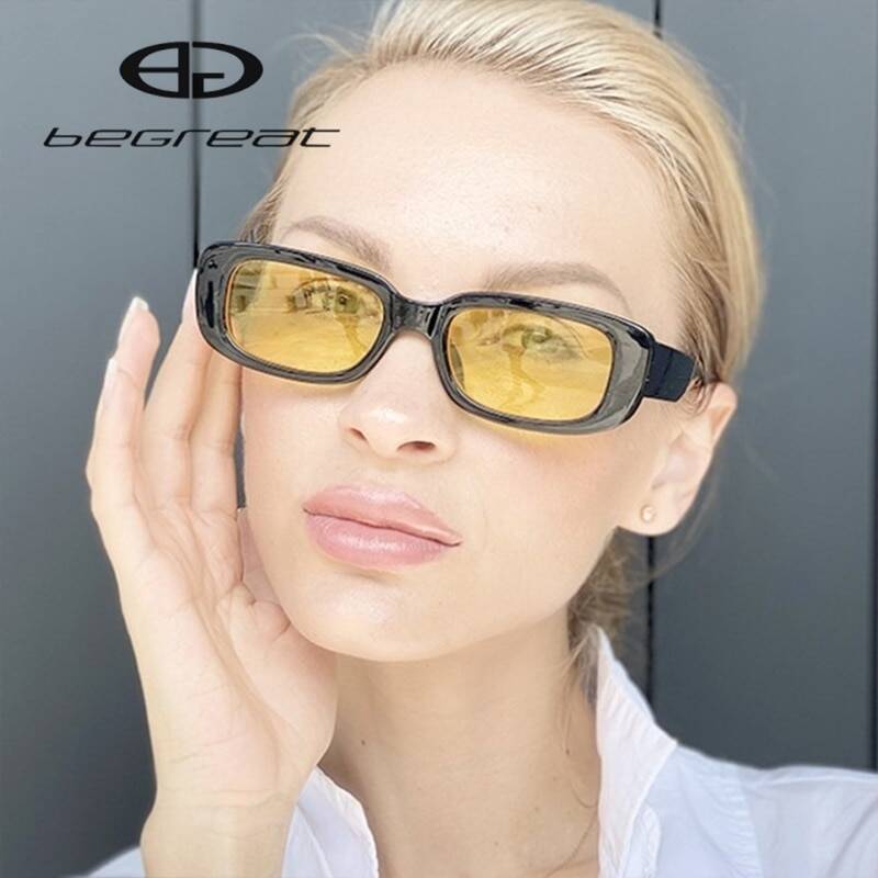 Солнцезащитные очки Begreat женские, классические квадратные солнечные очки в стиле ретро, винтажные дорожные маленькие прямоугольные солнечные очки