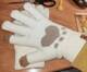 Модные перчатки с принтом кошачьих лап, трикотажные перчатки для сенсорного экрана, зимние плотные и теплые мягкие пушистые перчатки для взрослых для мужчин и женщин