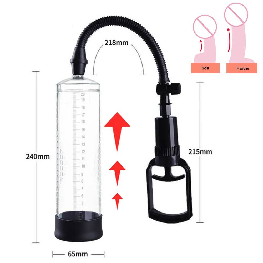 Насос для пениса, секс-игрушки для мужчин, Мужской мастурбатор, удлинитель для пениса, вакуумный насос, устройство для тренировки