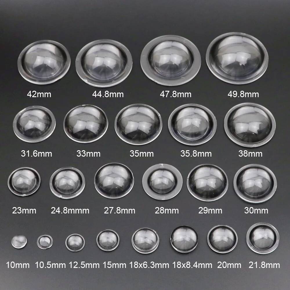 10, 15, 18, 20, 23, 25, 28, 30, 32, 35, 38, ПММА, плоско-выпуклая акриловая прозрачная конденсаторная линза для масштабирования светодиодного фонарика, велосипедной налобный фонарь