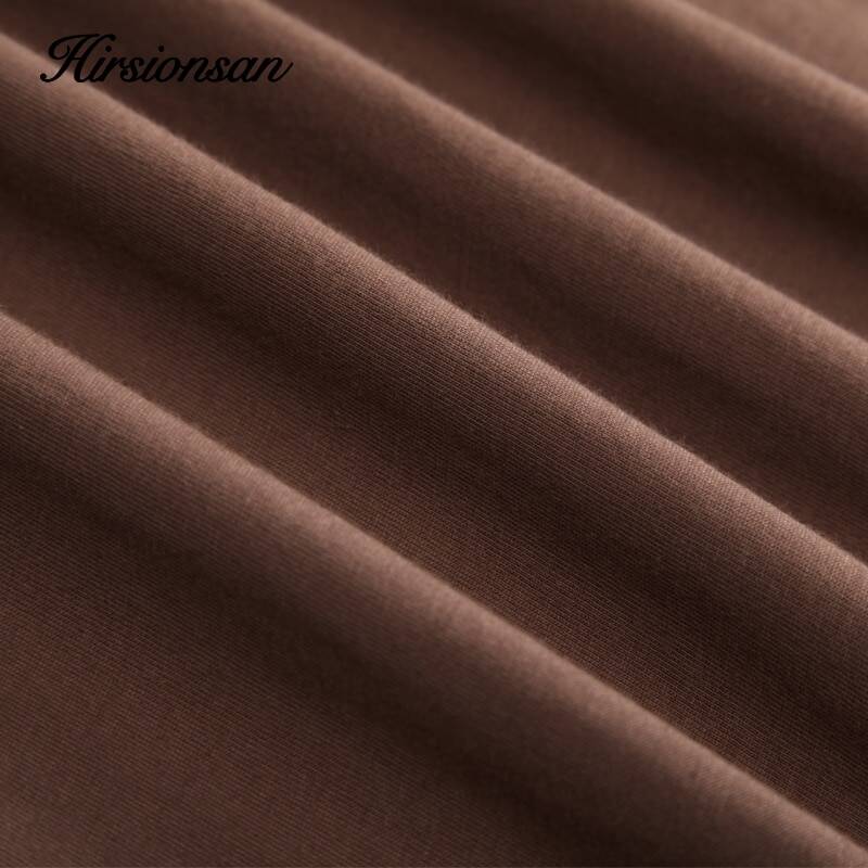 Футболка Hirsionsan женская с принтом в стиле Харадзюку, шикарный элегантный Свободный Повседневный пуловер из 2023 хлопка, одежда с графическим принтом, лето 100%