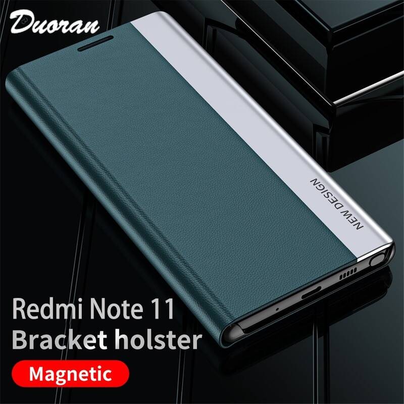 Магнитный кожаный чехол для Xiaomi Mi 11T 10T 11 10 POCO F3 M3 M4 X3 X4 NFC Redmi Note 8 8T 9 9T 9S 9A 9C 10 11 Pro Max, флип-чехол