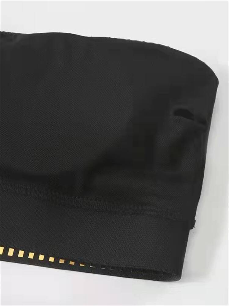 Купальник-бикини, женский купальник, новинка 2023, однотонный черный комплект бикини с топом, купальный костюм из двух предметов, женское бикини, пляжная одежда, лето