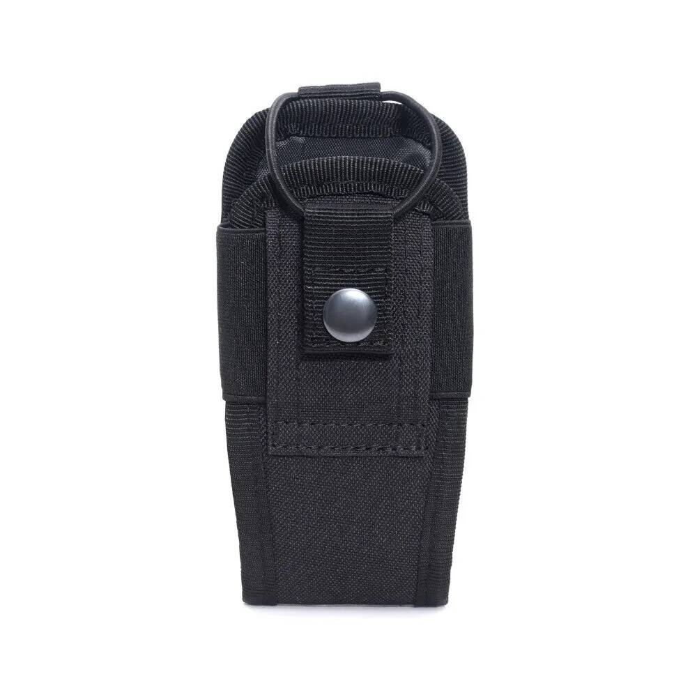 Тактическая переносная сумка 600D, черная переносная сумка Оксфорд для радио с системой «Молле», переносной уличный охотничий спортивный держатель для телефона, телефонная кобура