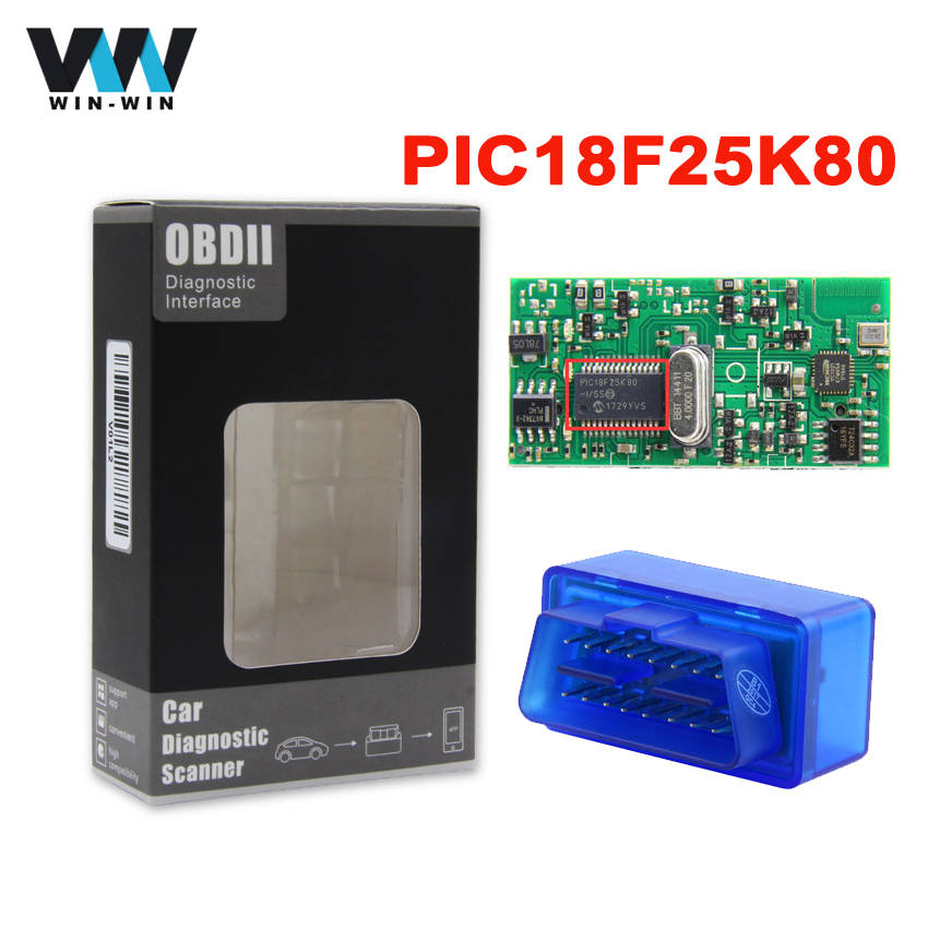 Супер Мини ELM327 V1.5 Bluetooth сканер ELM 327 V1.5 с PIC18F25K80 OBD2 сканер Поддержка J1850 протоколы