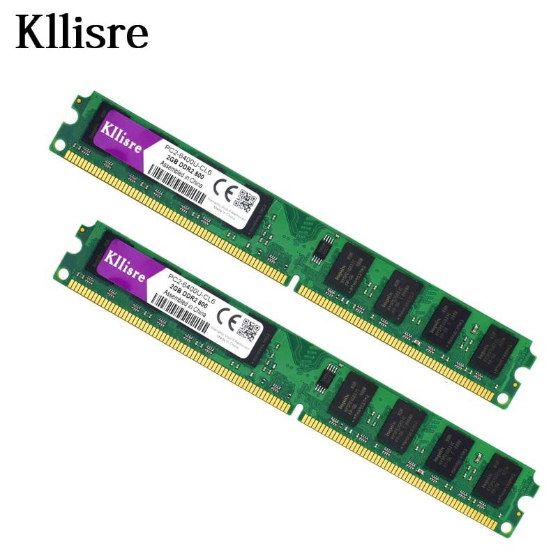 Kllisre 4 Гб (2 шт. X2GB) DDR2 2 Гб оперативной памяти 800 МГц PC2-6400U 240Pin 1,8 V CL6 Desktop памяти