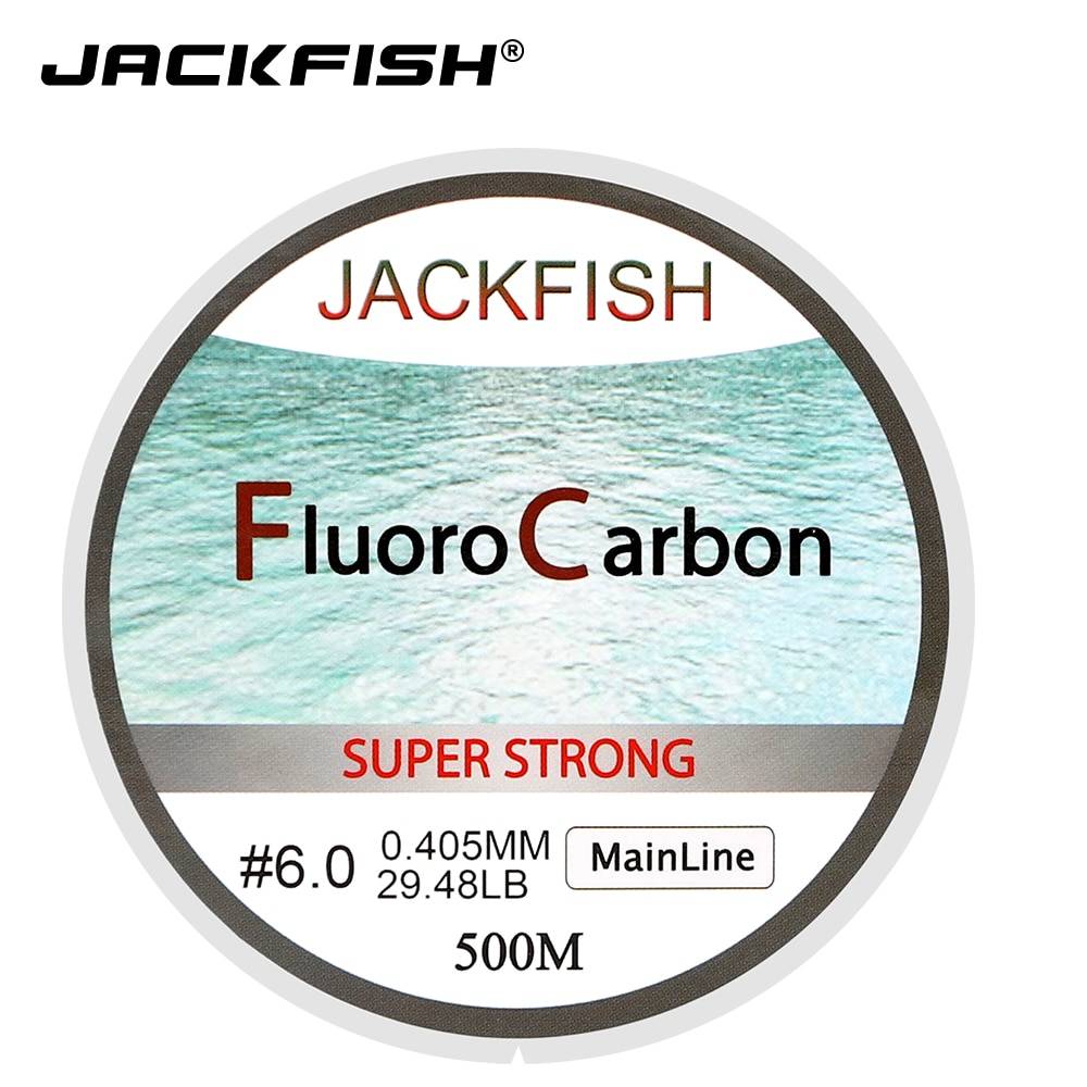 JACKFISH горячая Распродажа 500 м фторуглеродная леска 5-32LB тестовая карбоновая леска 0,165-0,46 мм fly рыболовная леска pesca