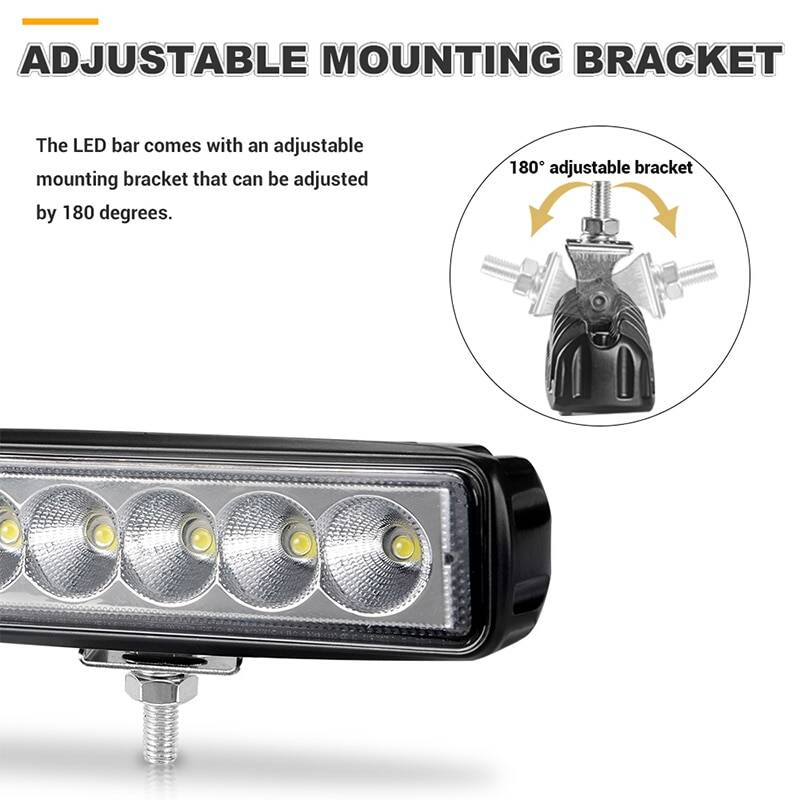 Дневные ходовые огни, 6 дюймые ДХО, 18 Вт внедорожные светодиодные прожектора 12 В 24 В, дневные ходовые огни для джип Jeep 4x4, квадроцикла, полноприводных, внедороджников, тюнинг
