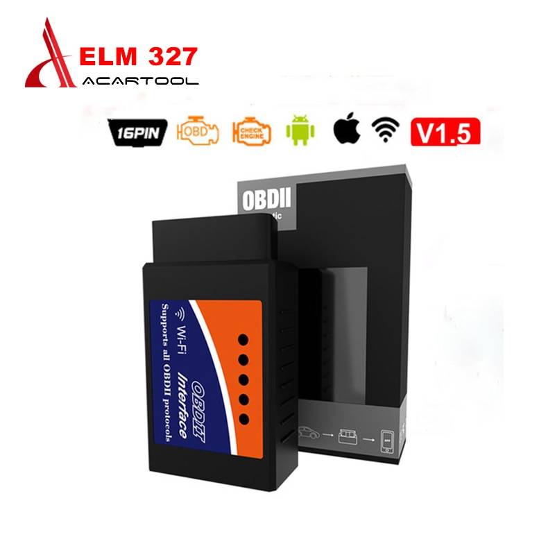 ELM327 WI-FI/Bluetooth автоматический диагностический сканер OBD2 инструмент диагностики ELM 327 Wi-Fi OBDII сканер V1.5/V2.1 Беспроводной для Android/IOS
