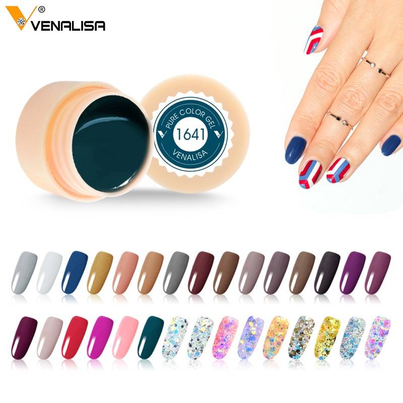 #50638 Professional Nails гель canni Nails Art UV светодио дный LED гель неоновая краска цвета 2018 Venalisa новый дизайн 180 Звездные цвета гель для ногтей
