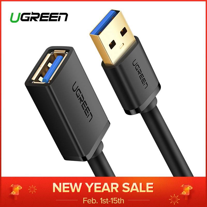 Ugreen USB кабель-удлинитель USB 3,0 кабель для Smart ТВ PS4 Xbox One SSD USB3.0 2,0 к Extender данных шнур Mini USB кабель-удлинитель